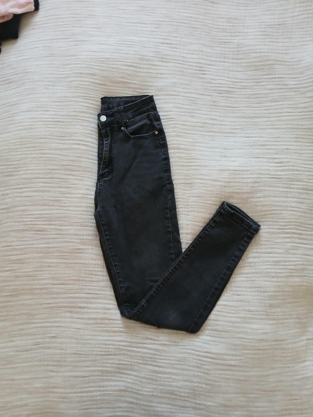 (2/20$)SHEIN Black High-Rise Skinny JeansXS